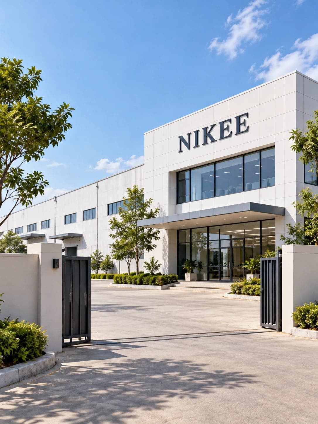 NIKEE factory entrance